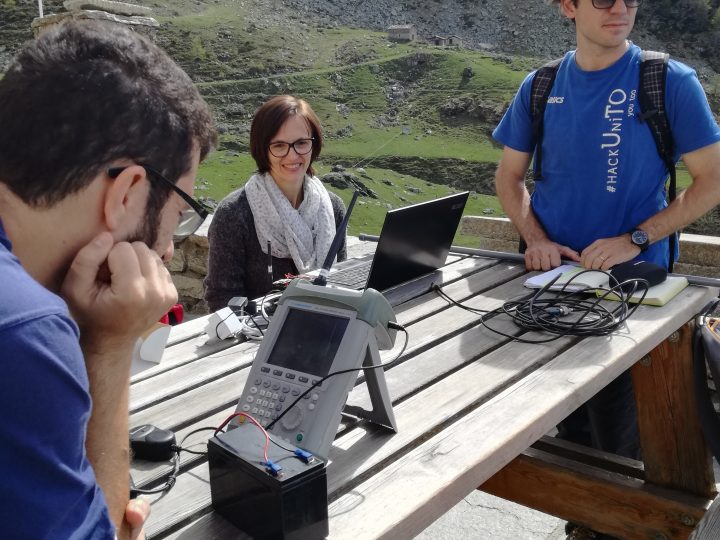 THE4BEES: first LoRa test at the Alpine Hut Selleries